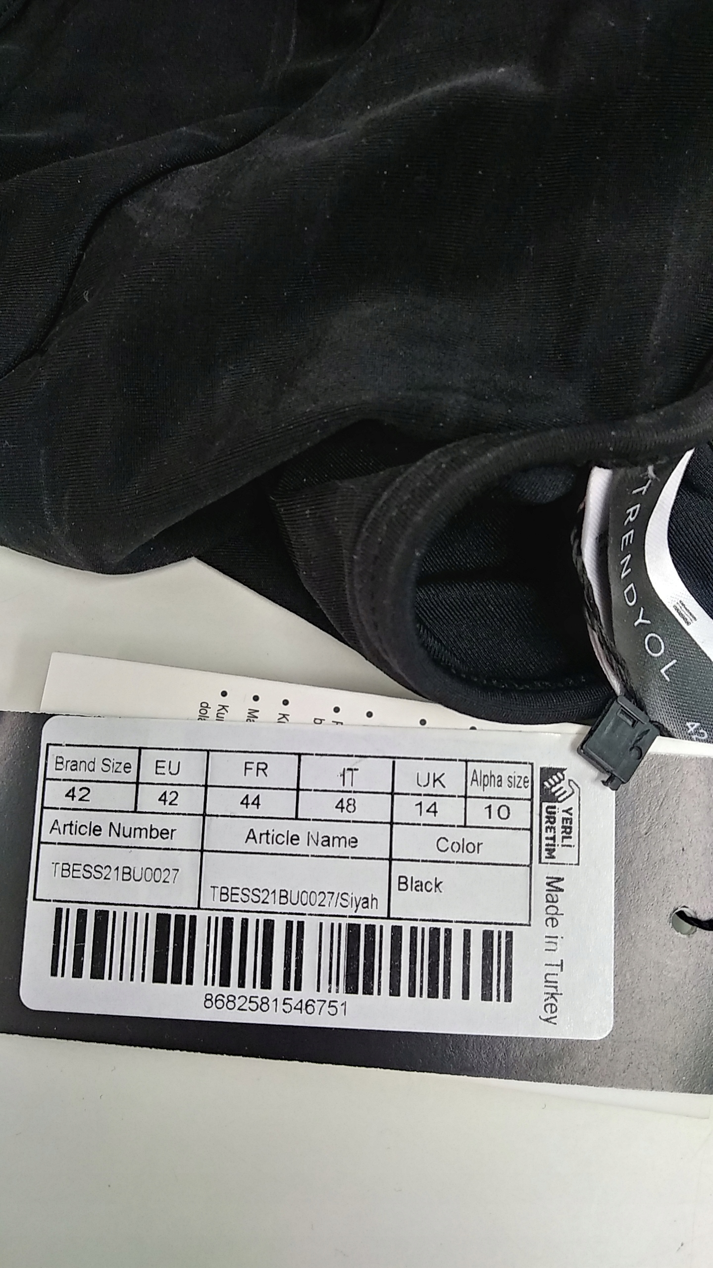 Góra od bikini Trendyol 42 W21B6 Linia regular