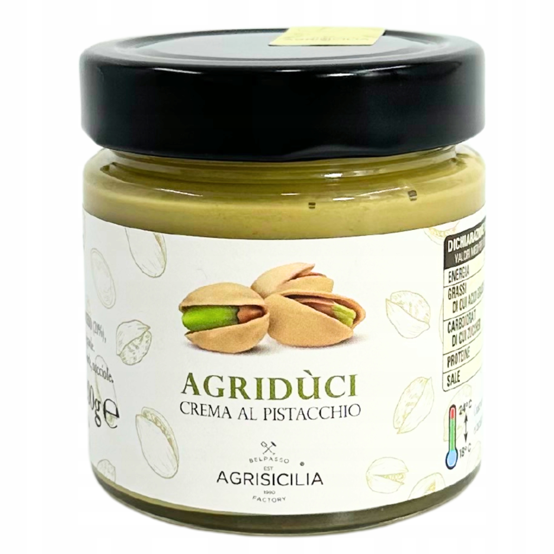 Levně 3X Pistáciový krém Crema al Pistacchio Agrduci 200 g Agrisicilia