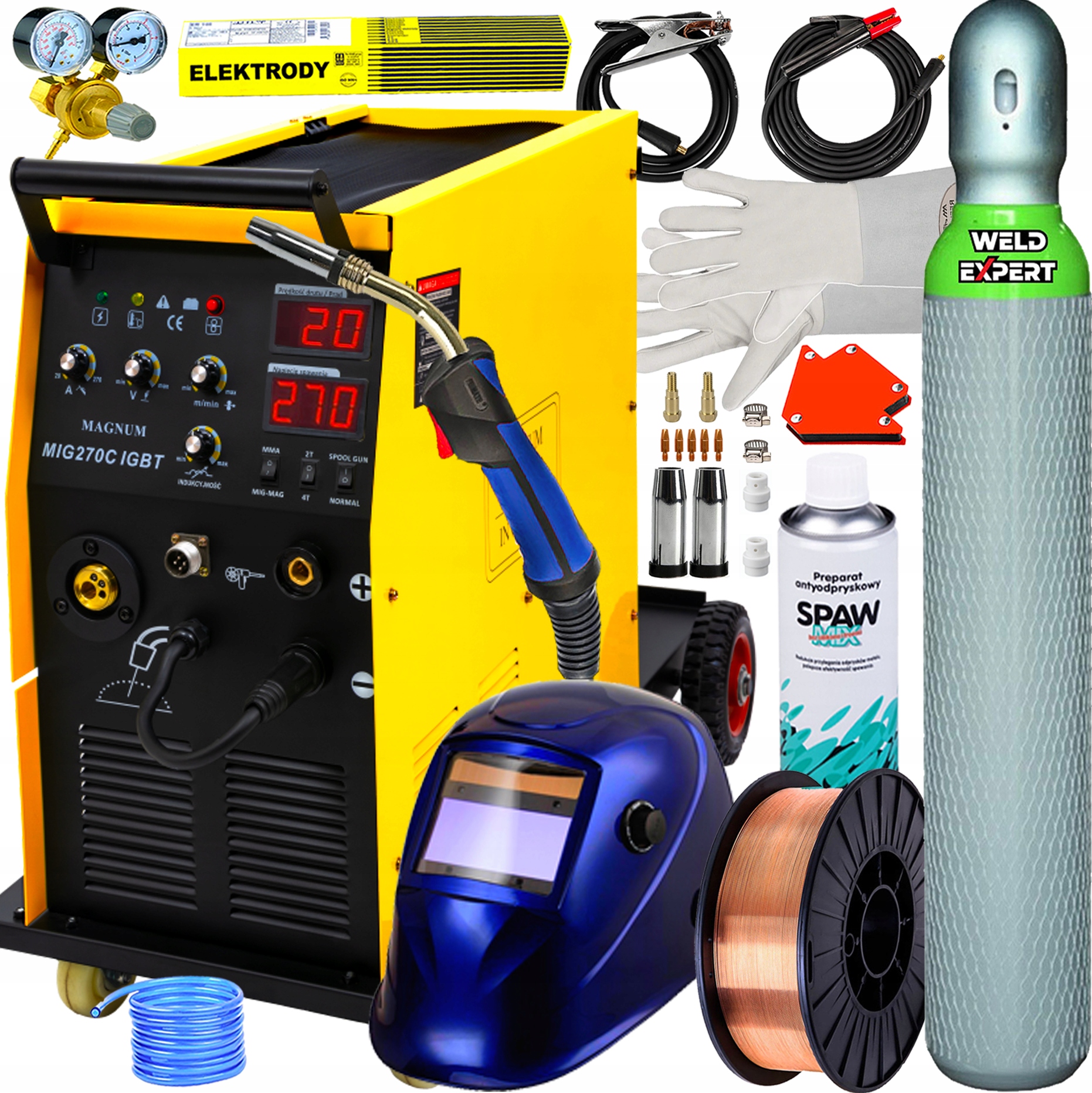 SPAWARKA MIGOMAT MAGNUM 270C IGBT MIG/MAG TIG FLUX