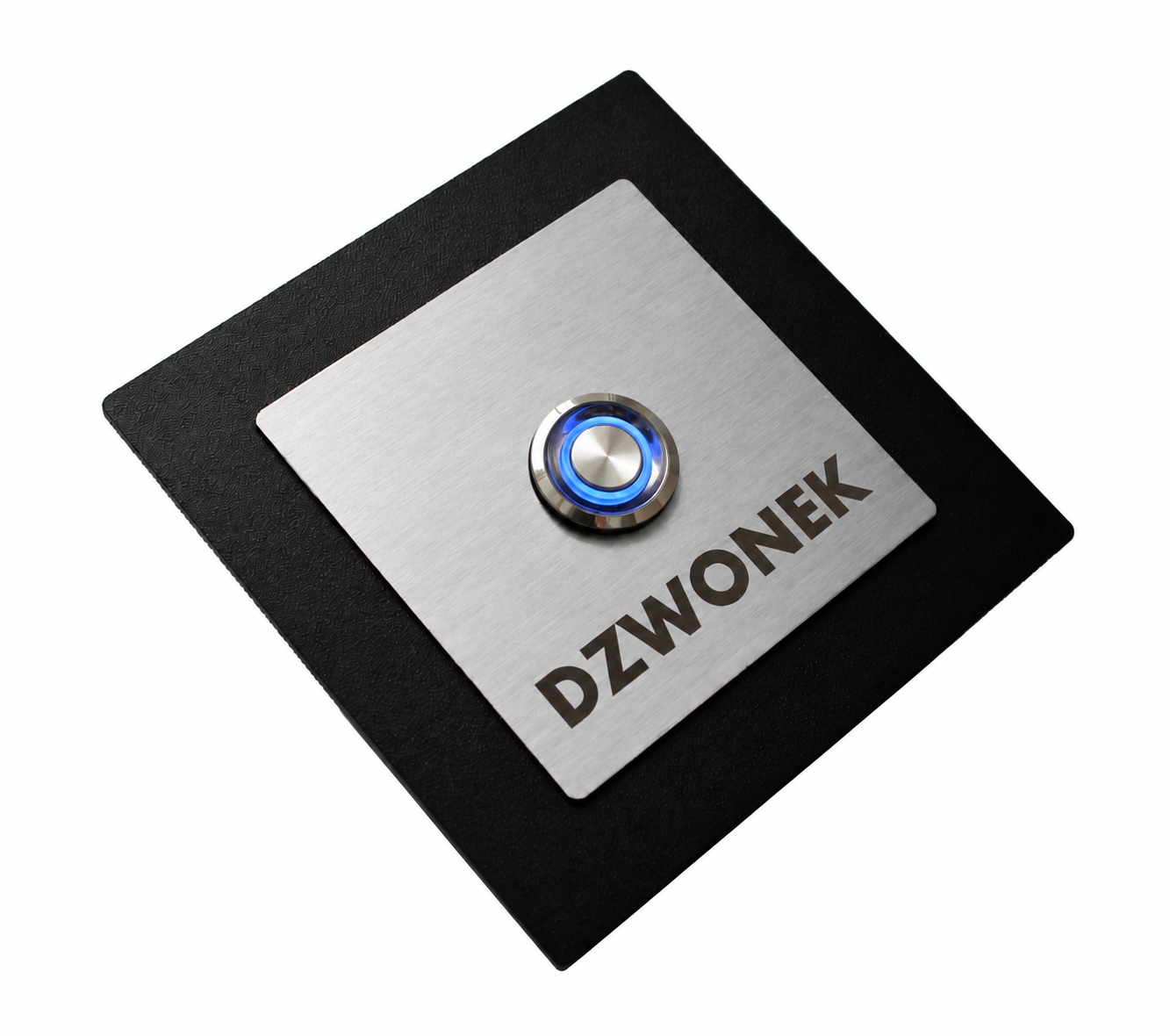 Tlačítko zvonku domofonu Kovové Led 9/12/24/230V 10x10 Inox nerezové