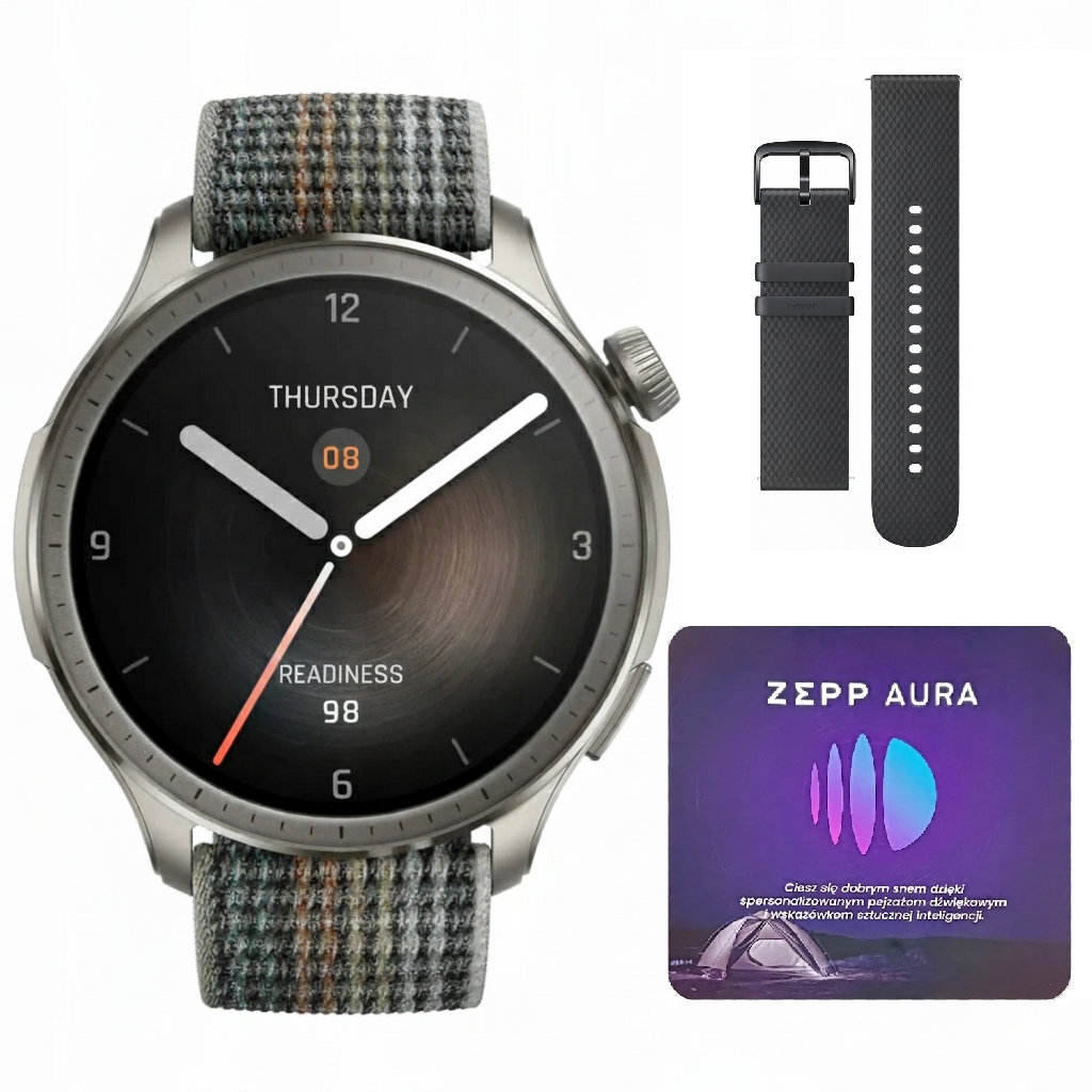 Smartwatch Amazfit Balance Sunset Gray pasek Starry Black