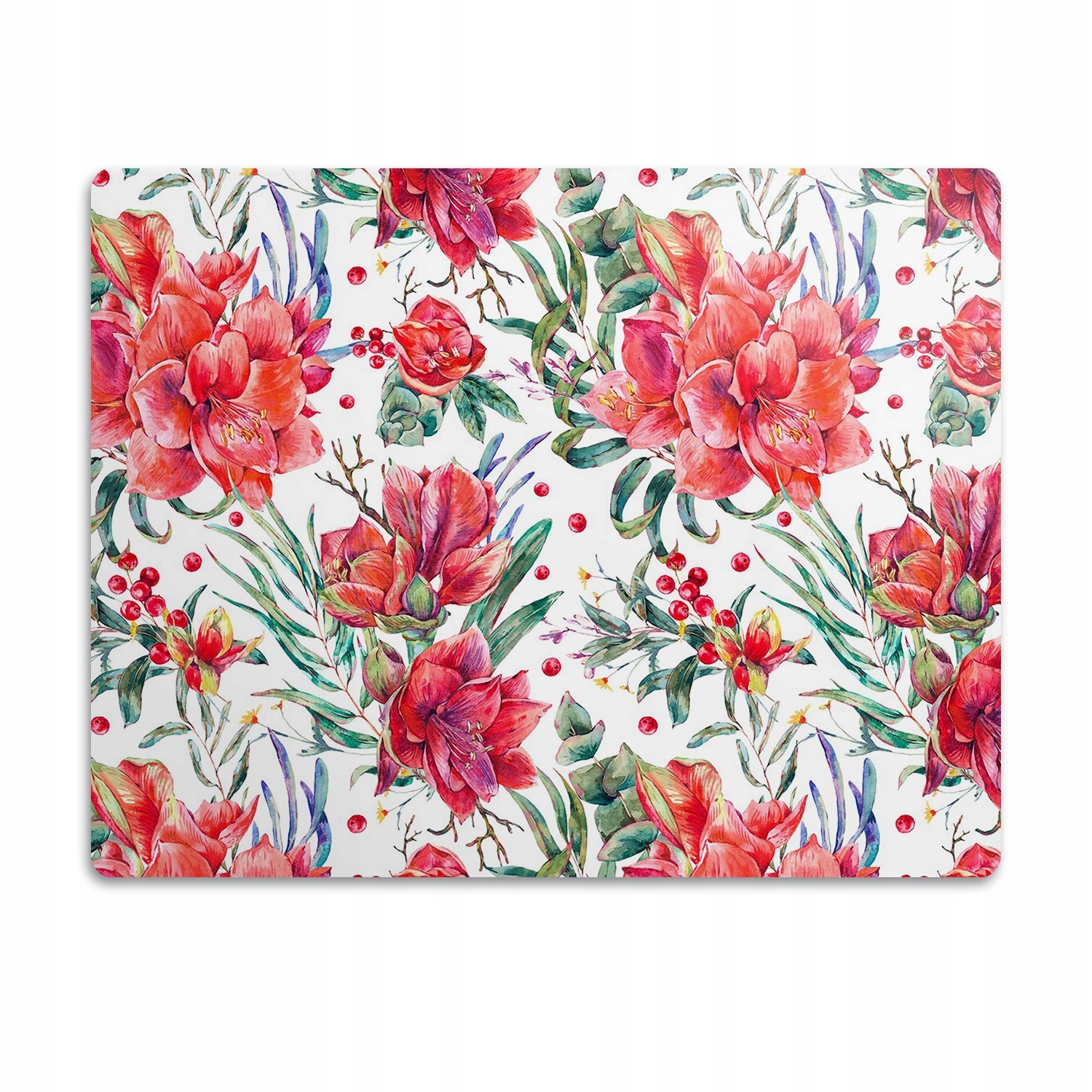 Levně Pro kočky podložka pod záchod Červené květy 90x60 cm