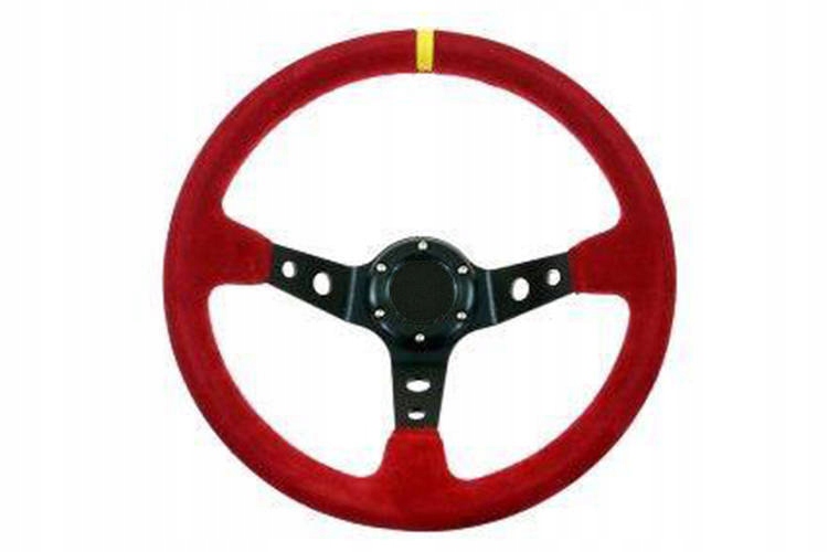 Volant Pro 350 mm ofset: 80 mm Semišový červený