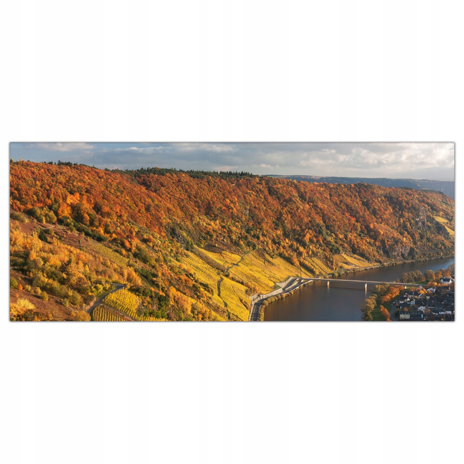 

Obraz Szklany Foto-obraz Jesień Winiarnia 125x50