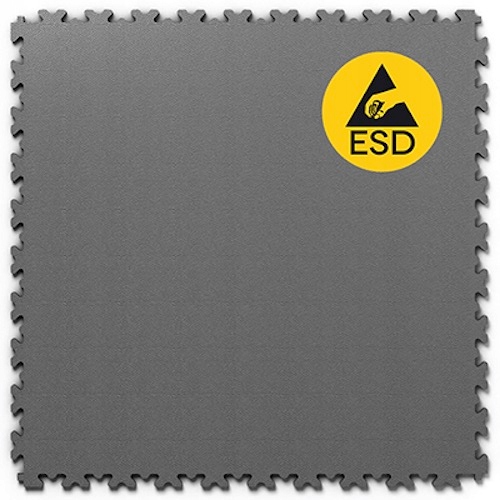 Плитка ESD ПВХ Fortelock 7 мм, Провідна підлога, Підлога ESD графтовий