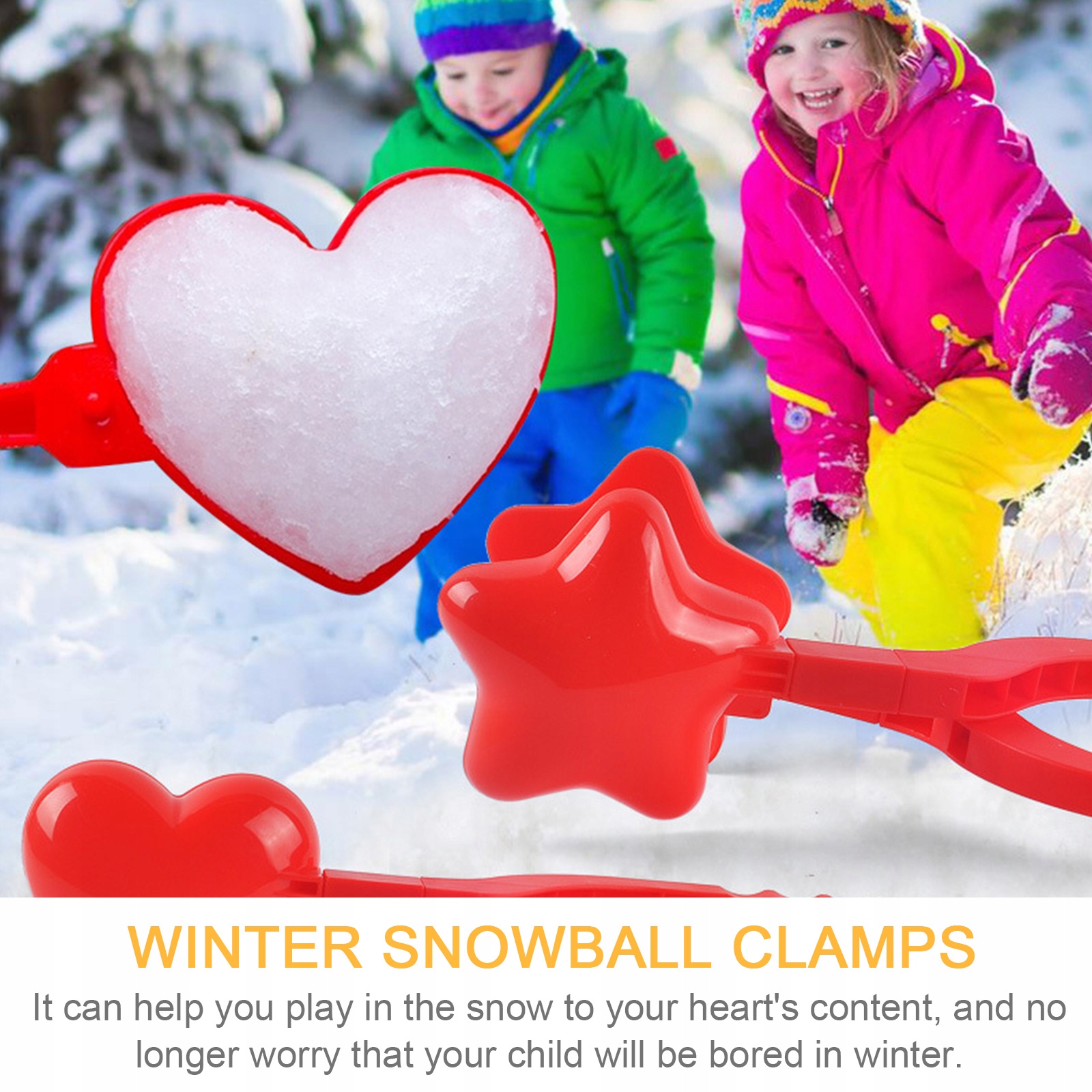 3Pcs Snowball Clips Winter Outdoor Plaything Rodzaj inny