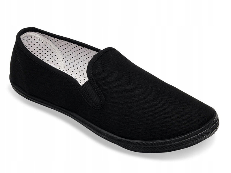 

Klasyczne tenisówki damskie Wsuwane Czarne 39