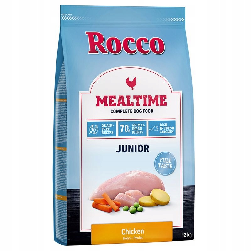 Levně Suché krmivo Krmivo psy Rocco Mealtime Junior 12 kg