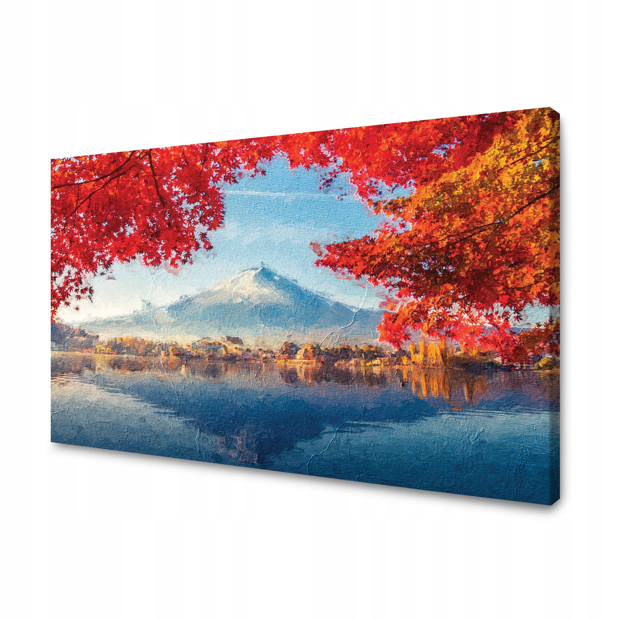 Obraz na plátně Barevné listy Městečko Hora Voda 90x60 cm