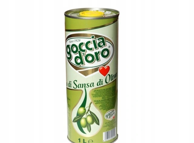 Goccia D'Oro Oliwa z wytłoczyn z oliwek puszka 1litr x 5 sztuk