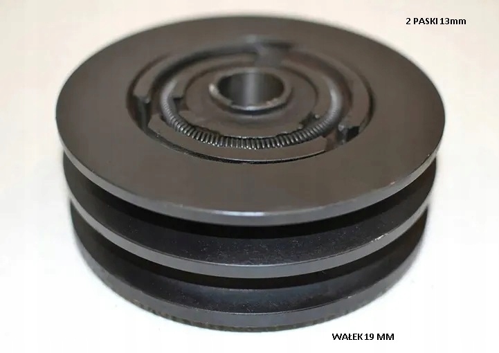 SPRZĘGŁO DO ZAGĘSZCZARKI 2 paski 128mm/wałek 19mm