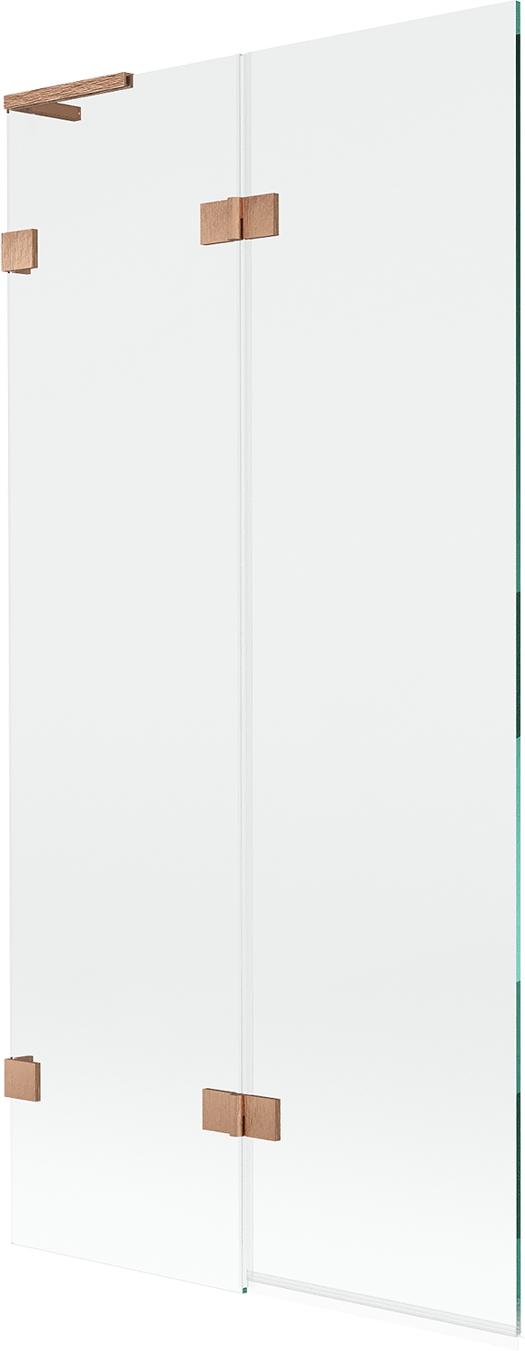 Mexen Lunar L vanová zástěna 2-křídlá levá 90 x 150 cm, transparentní, kart