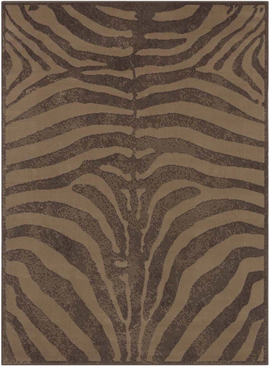 Moderný hnedo-béžový koberec do obývačky s mäkkým krátkym vlasom 180x260