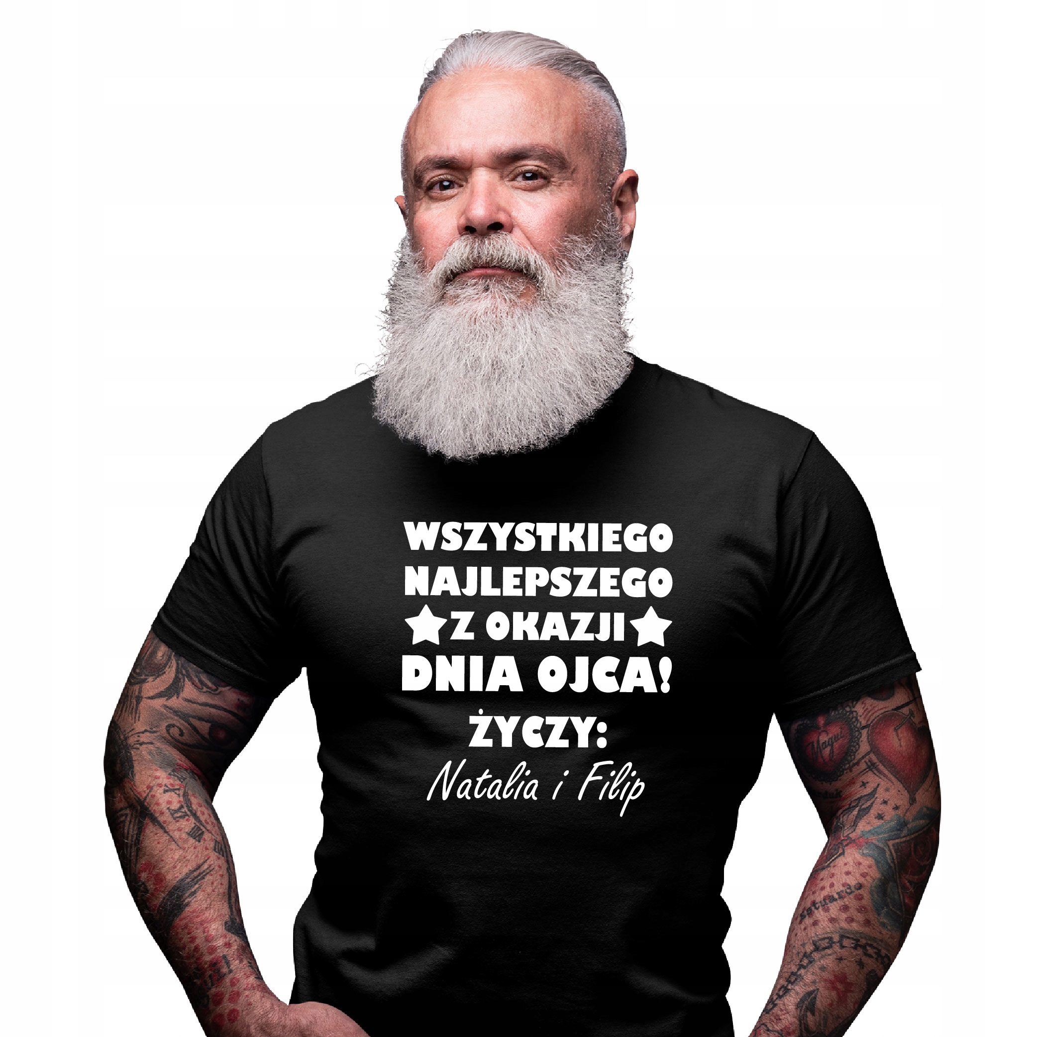 

Koszulka Życzenia Na Dzień Ojca Dedykowana Prezent