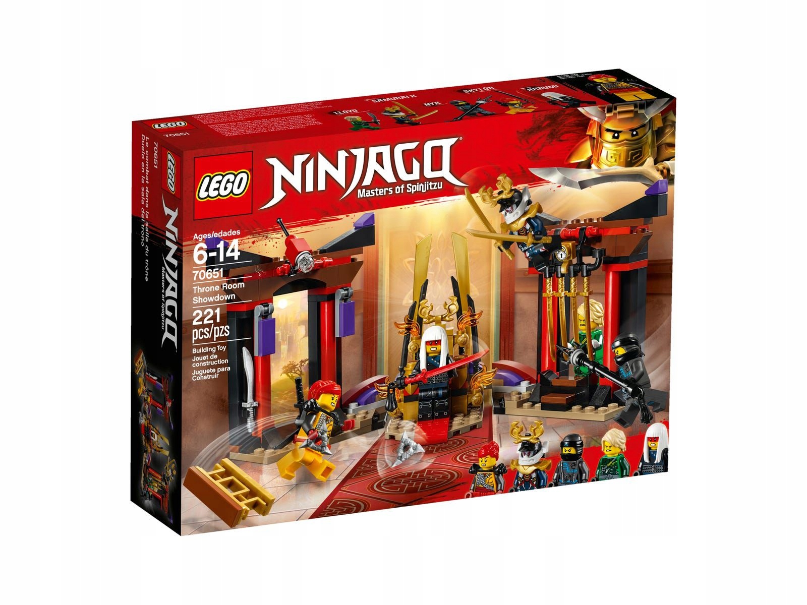 Lego Ninjago Starcie w Sali Tronowej 70651