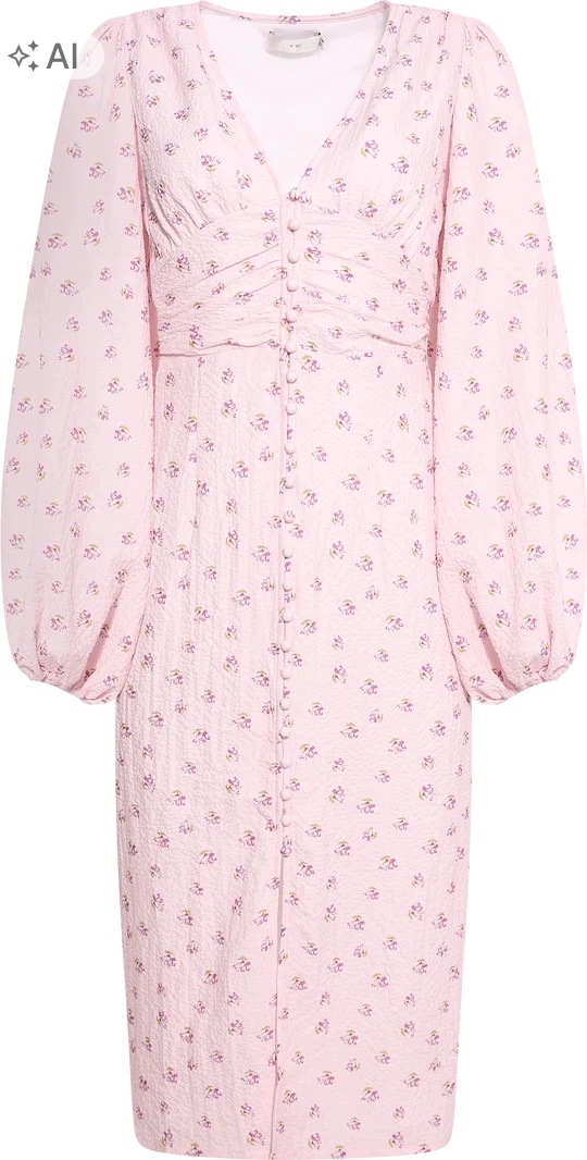 Šaty midi Byic Adaic Long Dress XL růžová