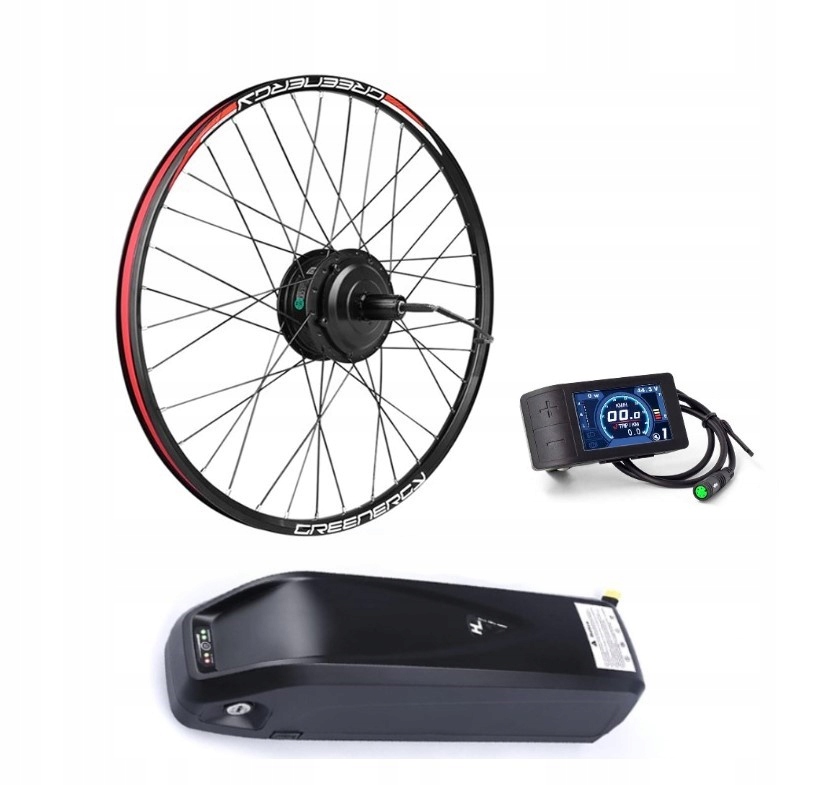 Sada pro přeměnu jízdního kola na elektrické Bafang 48V 500W baterie 17AH