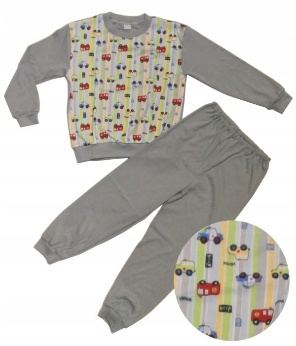 

Piżama Dł. Rękaw BAW.100%-Samochodziki - sz - 110