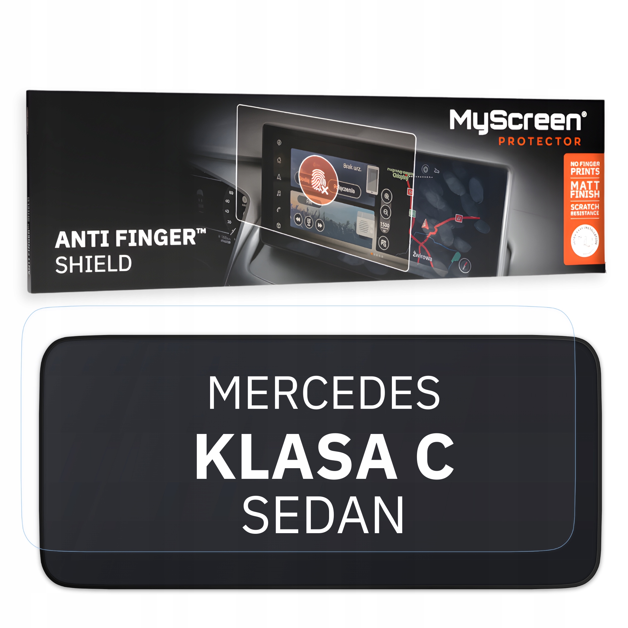 Matná fólie pro Mercedes Klasa C Sedan 2019 2021 MyScreen