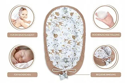 Ochraniacz niemowlęcy noworodek 90x50 cm - kokon R Marka inna