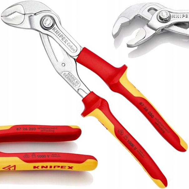 

Knipex Szczypce Klucz Nastawne Cobra Izolowane Vde
