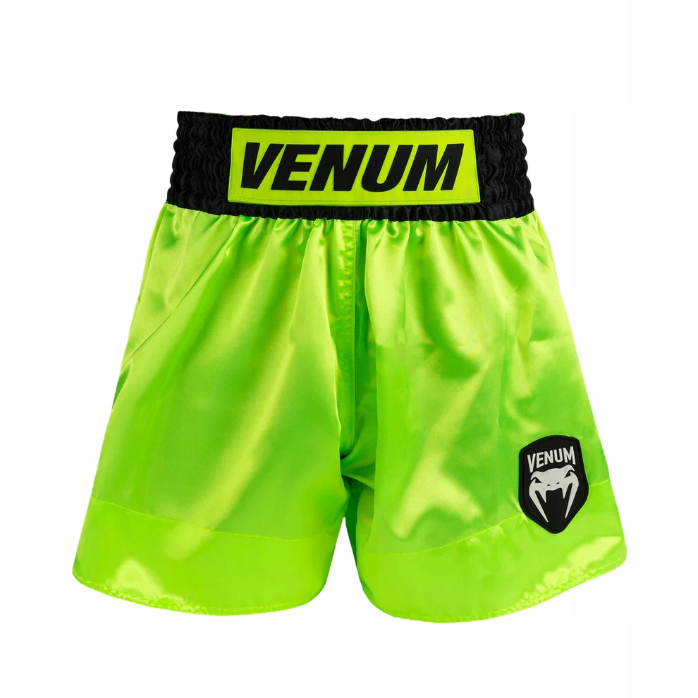 Spodenki Tajskie Muay Thai Venum Classic Evo lekkie Neon Żółte/Czarne r. XL