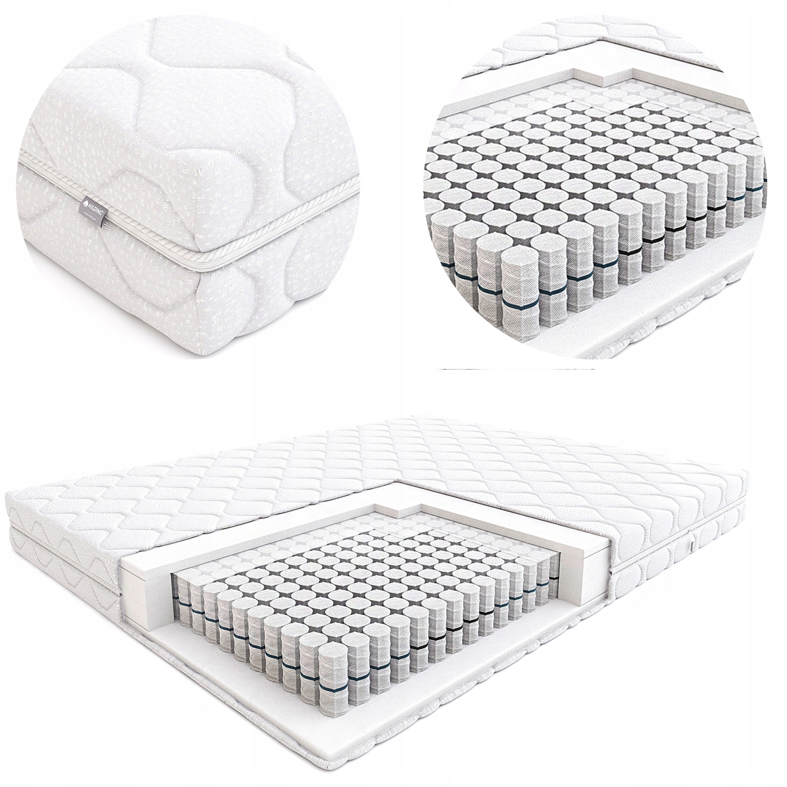 Materac kieszeniowy Step 100x200 cm Hilding