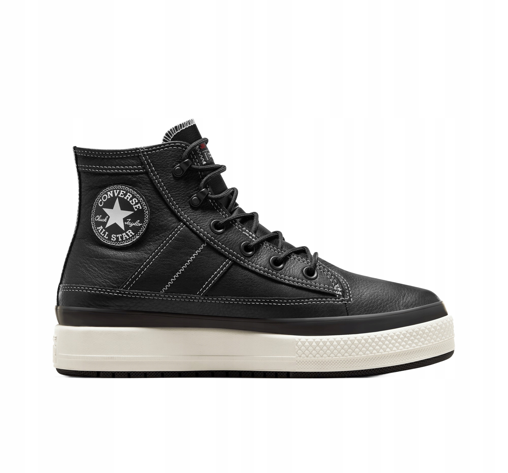 Converse Černá Pánská Sportovní Vysoká Přírodní Kůže 35,5 Opb