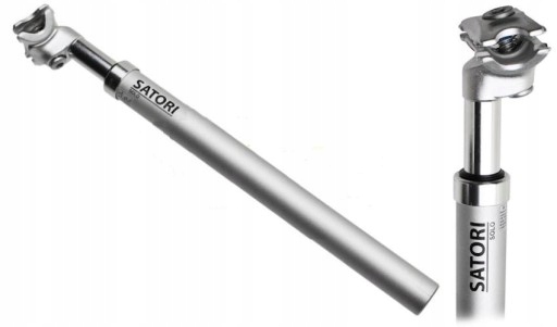 Wspornik siodła Satori Solo 350/27.2 srebrny