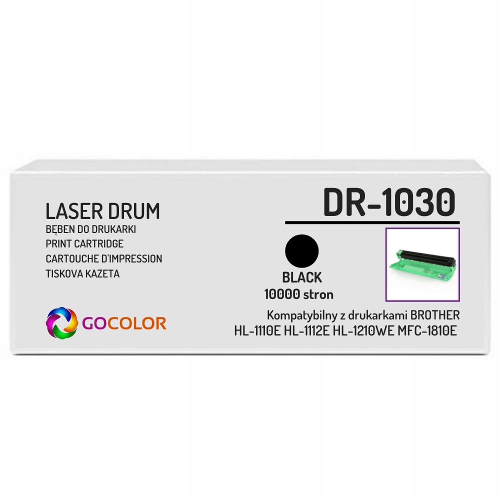100% NEW Bęben DR-1030 do drukarki BROTHER DCP-1610 W Waga produktu z opakowaniem jednostkowym 0.5 kg