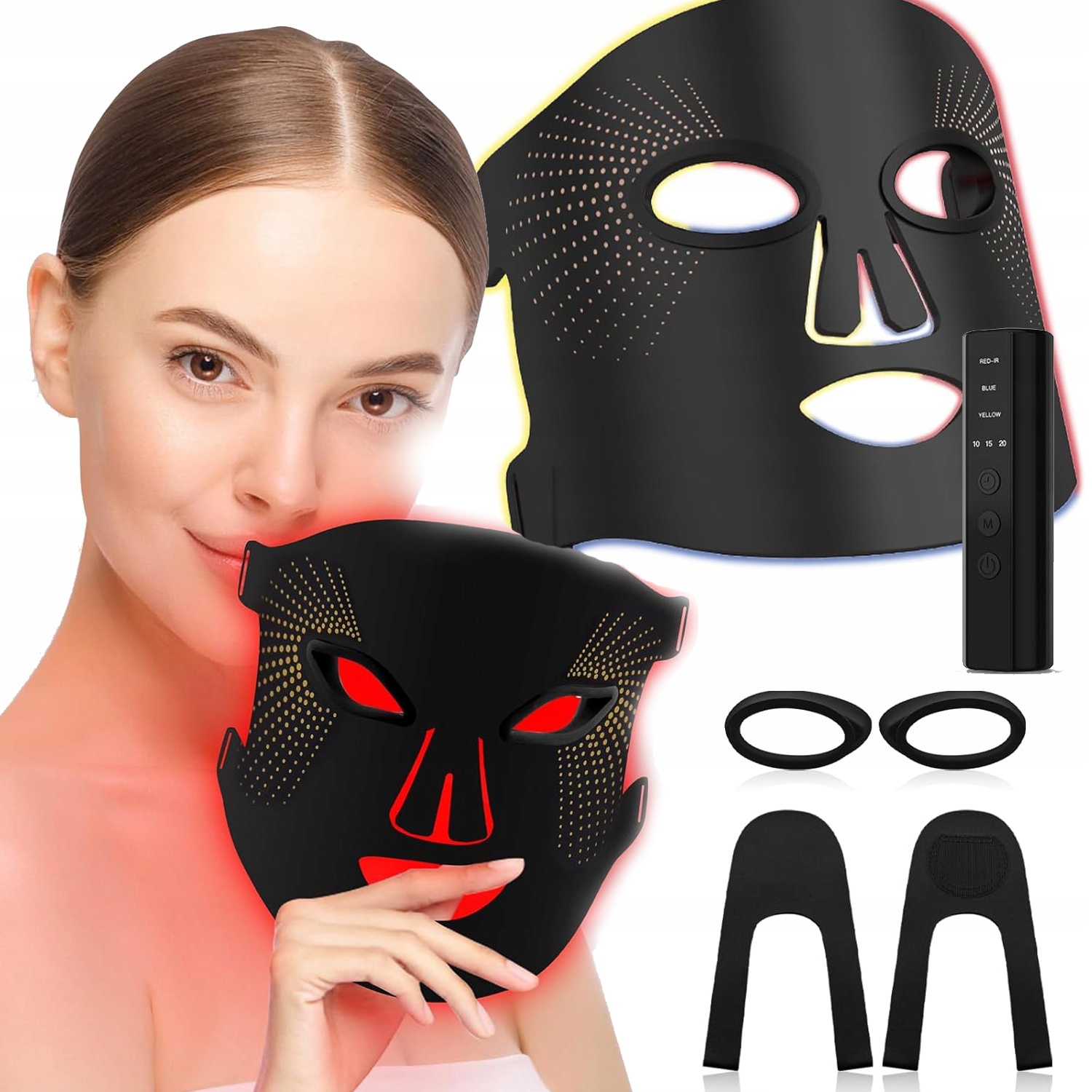 Led Maska Na Obličej Kosmetická Terapie Fotonovým Světlem Omlazení