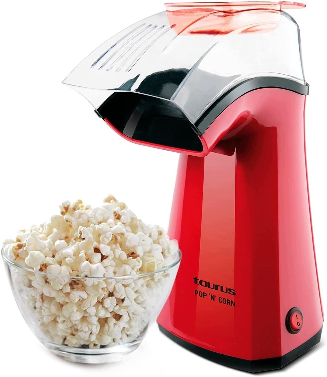 Taurus Pop'n'corn Maszyna Do Popcornu 1100W Czerwona System Gorącego