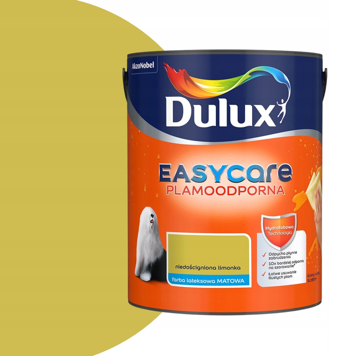 Dulux Easycare Barva odolná proti skvrnám 5L Nedostižná limetka
