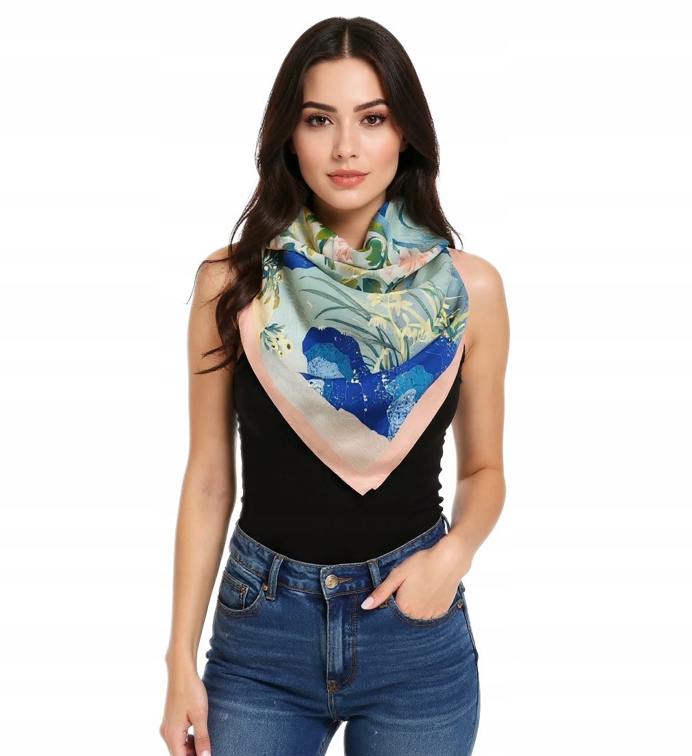 Hedvábný Šátek 100% Přírodní Hedvábí, Morušový, Značka Kvality