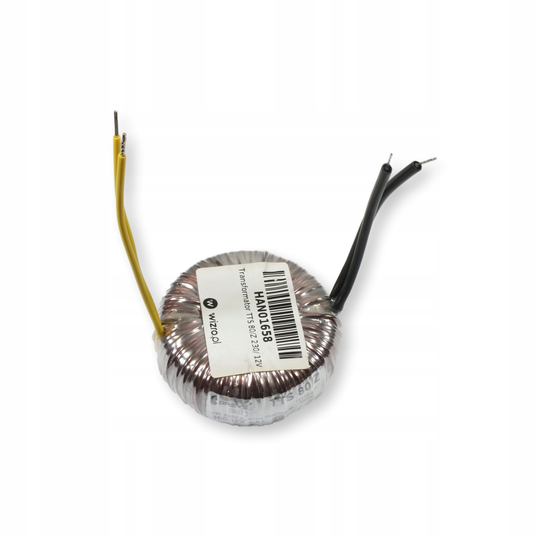 Transformator toroidalny TTS 80/Z 80W 12V BREVE