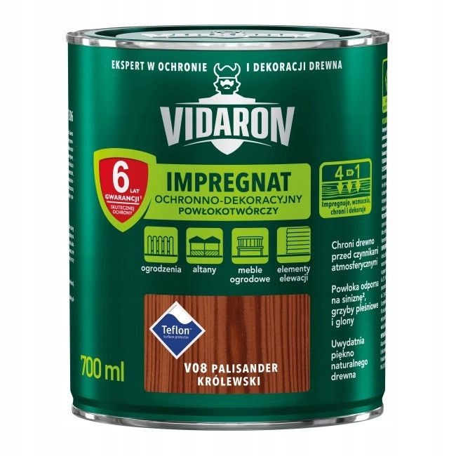 

Vidaron Impregnat 0,7 l Palisander Królewski V08