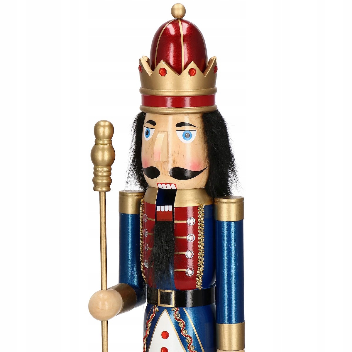 DZIADEK DO ORZECHÓW DREWNIANY FIGURKA ŚWIĄTECZNA PREMIUM 90cm XXL Kod producenta CA0810