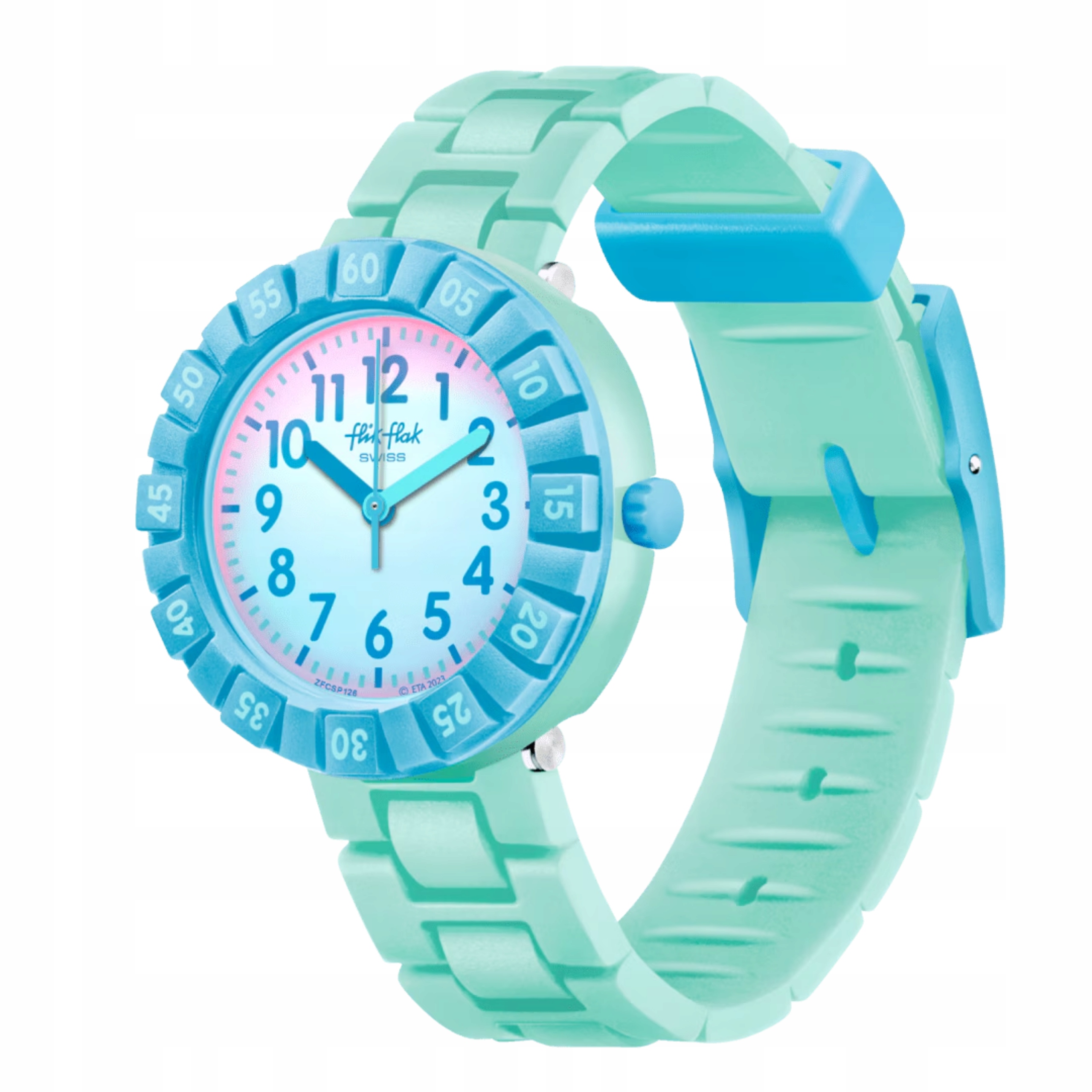 Flik Flak švýcarské hodinky pro děti Blue Splash