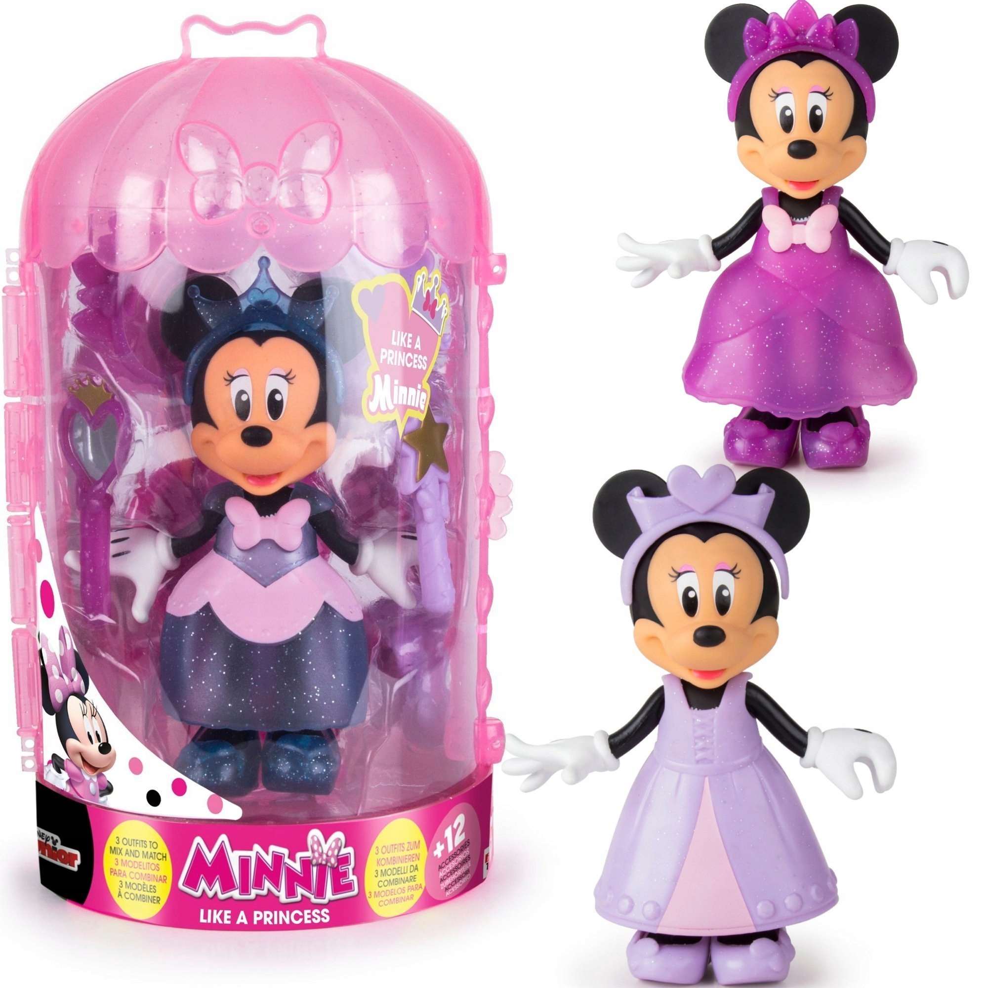 

Myszka Minnie Mini Lalka Księżniczka Szafa Stroje