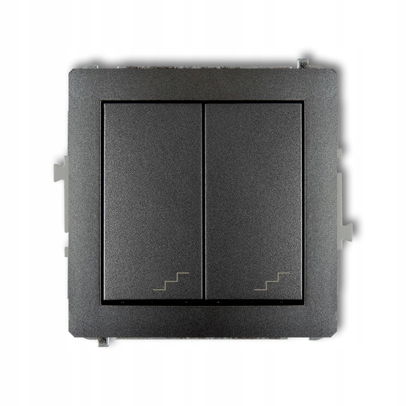 Deco Wyłącznik schodowy podwójny schody grafitowy