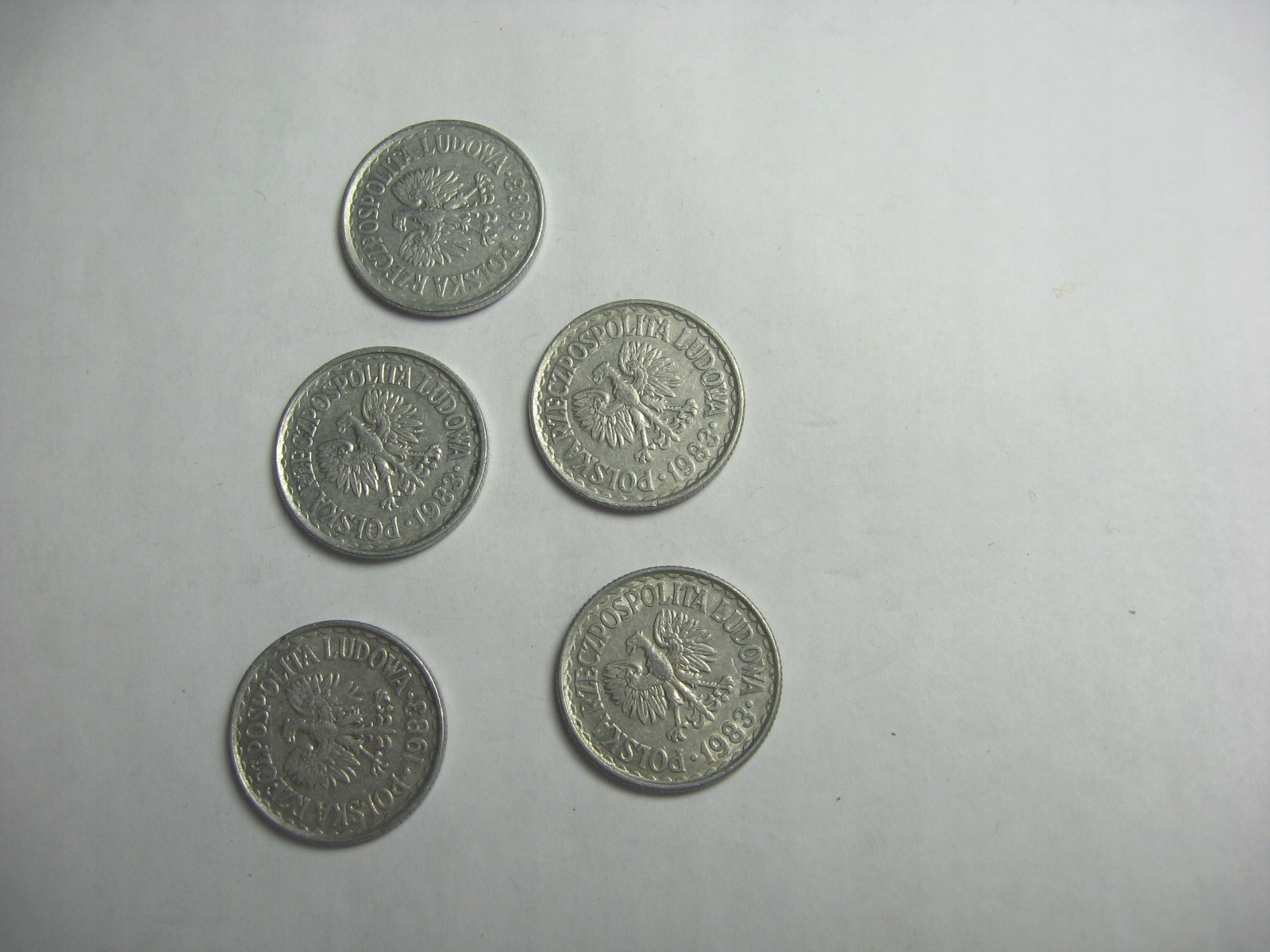 1 zł 1983 - 5 sztuk