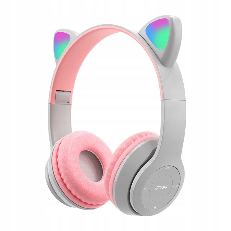 

Słuchawki Dziecięce Bluetooth Led Kocie Uszy Led