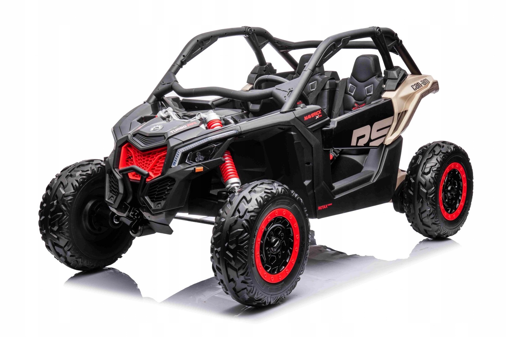 Buggy na akumulator Maverick 4x4 Can-am Rr Turbo Rr Czarny z bagażnikiem