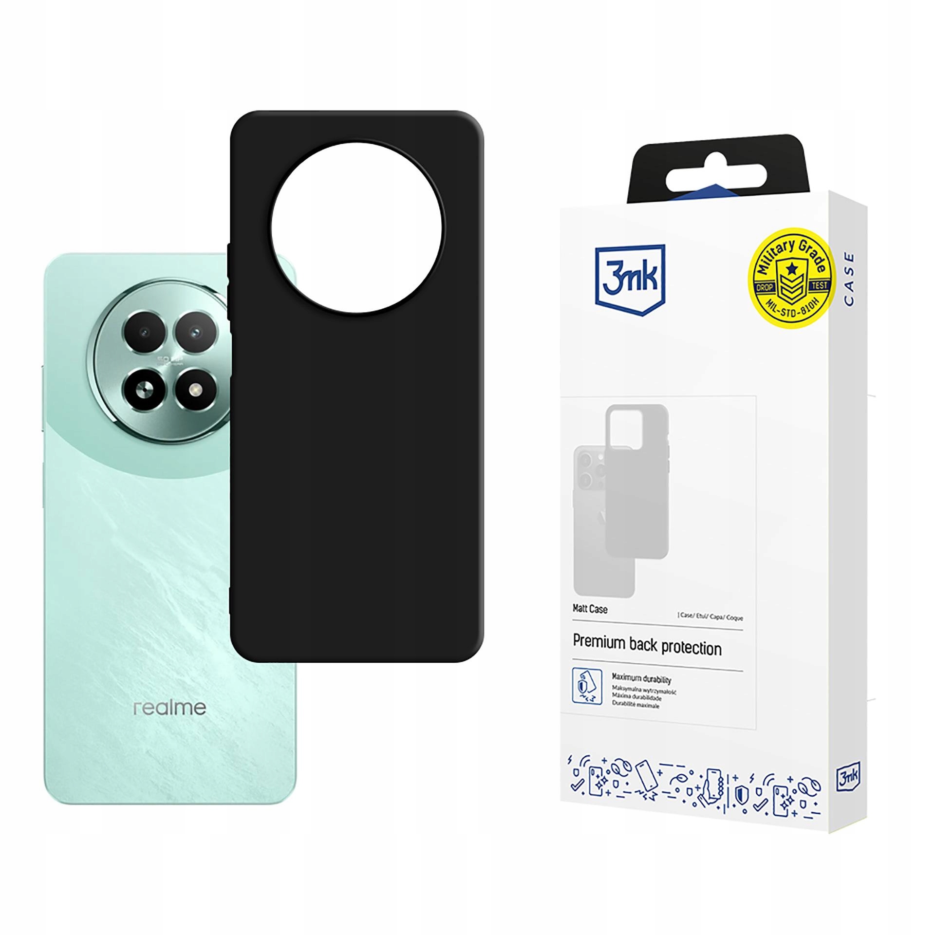 Etui 3mk Matt Case na Realme 13 5G czarne 3mk Protection