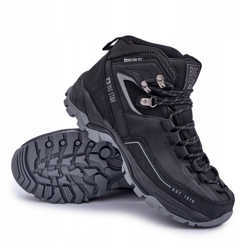 Lehké Pánské Trekové Boty Big Star OO174341 Černé 43