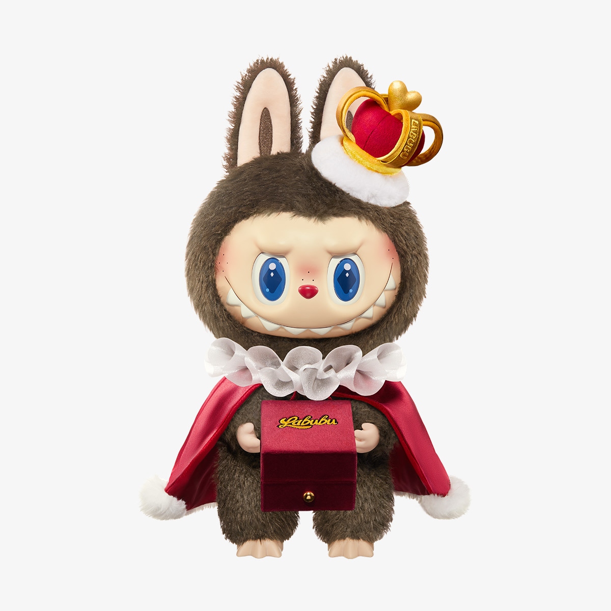 Maskotka Labubu brązowa pluszowa 37 cm The Monsters Let's