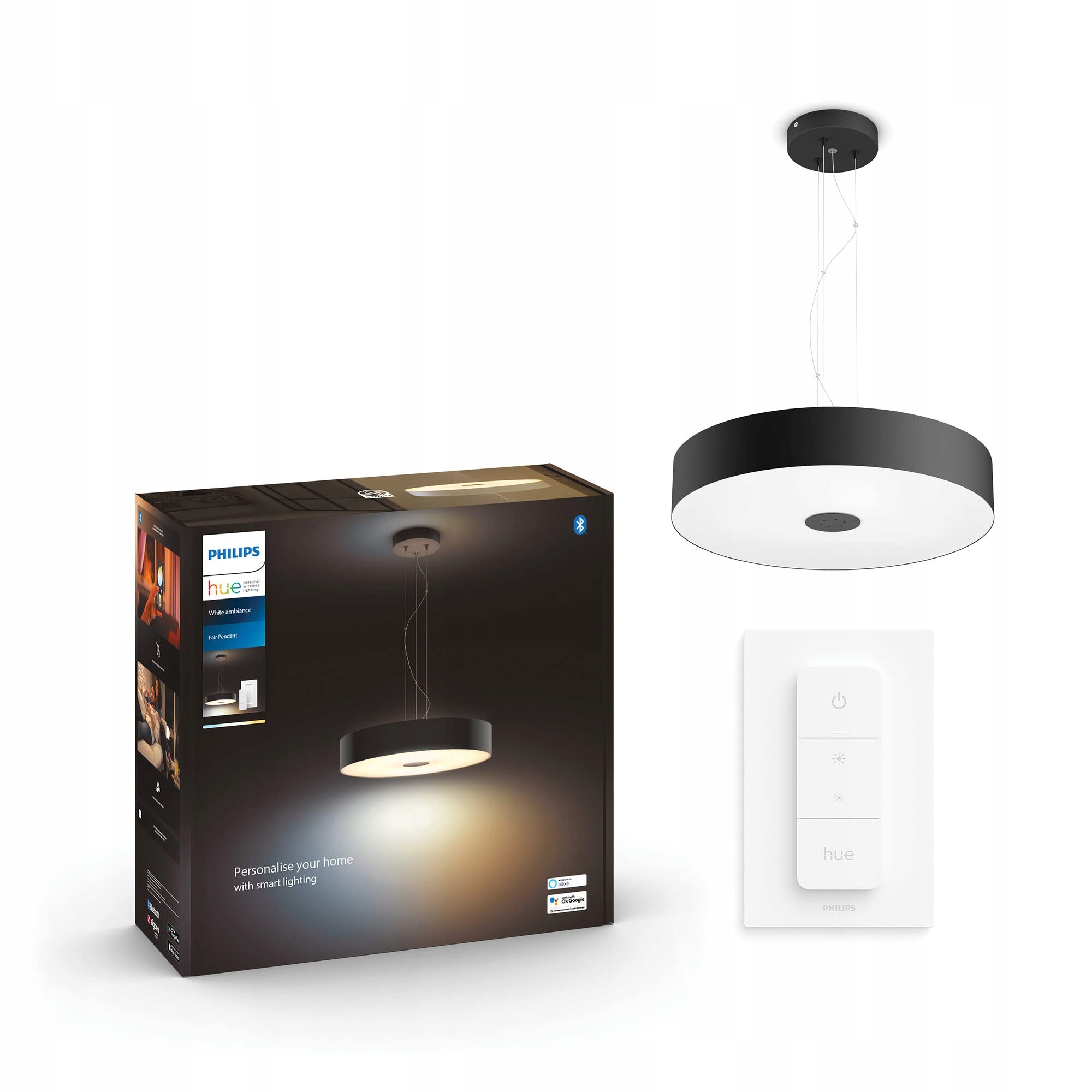 PHILIPS Hue Fair Czarna Lampa z Dimmerem, Alexa kompatybilna — miniatura 2
