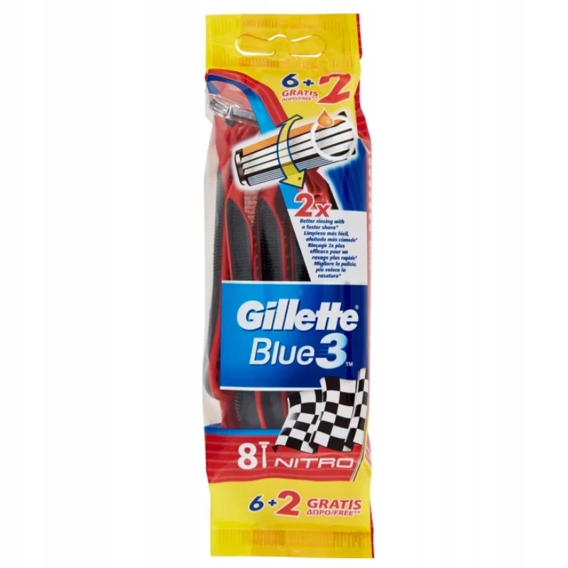 

Gillette Maszynka do golenia Blue 3 Nitro 8 szt.