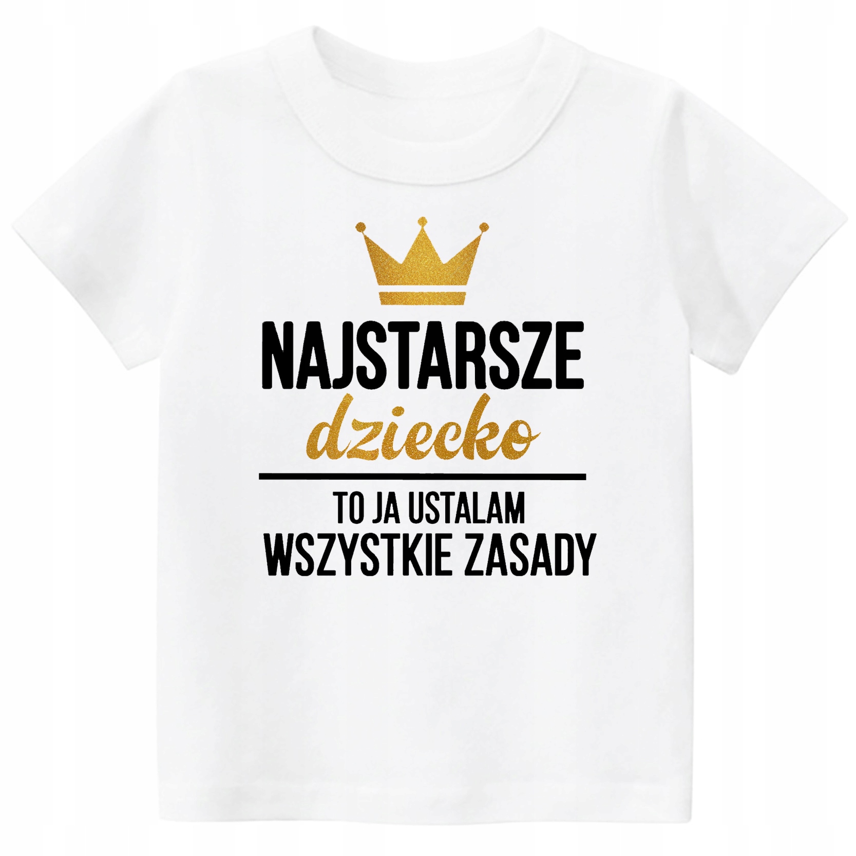 

T-shirt, koszulka napisy Najstarsze dziecko r. 164