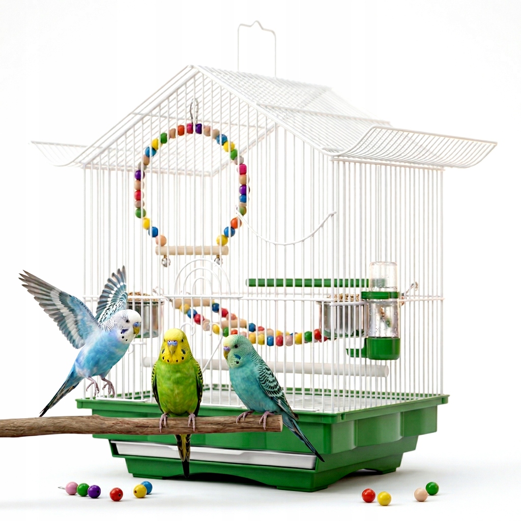 Klec Pro Ptáky Papoušků Villa 36 CM Sada